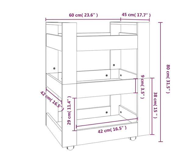 Food Serving Trolley-K.F.T-007 - Image 7