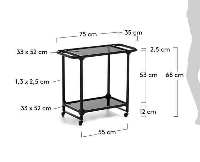 Food Serving Trolley-K.F.T-004 - Image 4